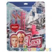 Аксессуары для кукол 29 см набор зимних спортивных акс, блистер КАРАПУЗ в кор.72шт | фото №0