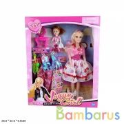 Кукла 29см с ребенком, с велосипедом, с набором одежды, в ассорт. B883 в кор. в кор.2*30шт | фото №0