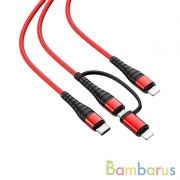 Кабель Borofone BX32 Munificent Charging Data Cable for Lightning, Black | фото №0
