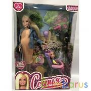 Кукла 29см София беременная, с дочкой, с акс руки и ноги сгиб, в кор КАРАПУЗ в кор.24шт | фото №0