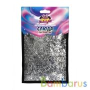 НАПОЛНЕНИЕ ДЛЯ СЛАЙМА "СЛЮДА-СЕРПАНТИН" СЕРЕБРО ТМ "SLIMER" в кор.30шт | фото №0