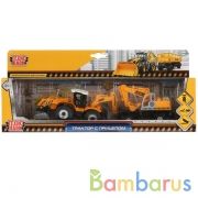 ТМ Технопарк. Машина металл "ТРАКТОР С ПРИЦЕПОМ", длина 28,5см, инерц, подв эл,В АССОРТ.в кор.2*36шт | фото №0