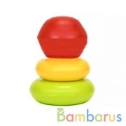 ПИРАМИДА "СВЕТОФОР", 14 СМ (В СЕТКЕ, 4 ДЕТ.) в кор.30шт | фото №0