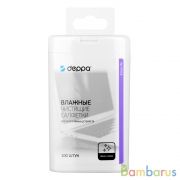 Чистящие влажные салфетки Deppa для портативных устройств, 100 шт | фото №0