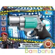 Револьвер свет-звук, проектор, кор.23*16*6см ИГРАЕМ ВМЕСТЕ в кор.2*48шт | фото №0