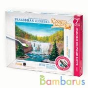 РЕЛЬЕФНАЯ ЖИВОПИСЬ ЧАРУЮЩИЙ ВОДОПАД в кор.20шт | фото №0