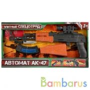 АВТОМАТ ИГРАЕМ ВМЕСТЕ, СВЕТ+ЗВУК, РУСС. ЧИП, УДОСТОВЕРЕНИЕ В РУСС. КОР. 43,6*3,8*16,7СМ в кор.2*24шт | фото №0