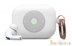 Чехол Elago для AirPods Pro Unique AW6 Music player Silicone hang case (Белый) | фото №0