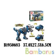 Конструктор пласт. машина-динозавр, 375дет. в кор. в кор.12шт | фото №0