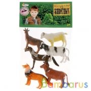 НАБОР ИЗ 6-И ДОМАШНИХ ЖИВОТНЫХ "ИГРАЕМ ВМЕСТЕ" 7,5СМ, В АССОРТ. В ПАК. (РУСС. УП.) в кор.8*24наб | фото №0