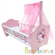 Кроватка для кукол "милый пони" деревянная 52 см, КАРАПУЗ в кор.10шт | фото №0