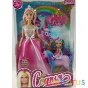 Кукла 29см София с дочерью на лошадке, с акс в кор КАРАПУЗ в кор.24шт | фото №0