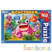 Монстрики.  Пазлы классические в коробке.  Пазл 160 деталей. Умные игры в кор.12шт | фото №0