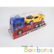 Трейлер инерц. с машинкой, цвет в ассорт. в пласт. в кор.2*36шт | фото №0