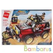 Конструктор пласт. машина с фигурками, 307дет. в кор. в кор.18шт | фото №0