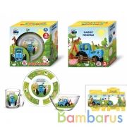 Набор посуды, Синий ТРАКТОР 3 предмета, стекло Умка в кор.6шт | фото №0