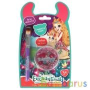 Косметика для девочек ЭНЧЕНТИМАЛС розовый глиттер, кисточка в наборе, блист МИЛАЯ ЛЕДИ в кор.4*24шт | фото №0