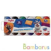 Акварель БУБА 12цв, картон рукав Умка в кор.15шт | фото №0