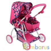 Коляска мет, 4*12,5см рез. корз, перен. рег: канапе, руч,59*35.5*62, кор КАРАПУЗ в кор.4шт | фото №0