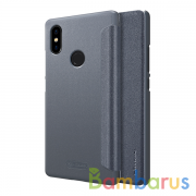 Чехол книжка NILLKIN Sparkle leather case для Xiaomi Mi8 se (Gray) | фото №0