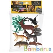 Набор из 6-и фигурок животных и птиц с аксесс. в пак. ИГРАЕМ ВМЕСТЕ в кор.6*12наб | фото №0