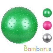 Мяч Фитнес 55см, массажн., в ассорт. в пак. в кор.40шт | фото №0