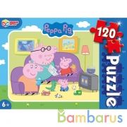 Свинка Пеппа. Пазлы классические в коробке. Пазл 120 деталей. Умные игры в уп.8шт в кор.8уп | фото №0