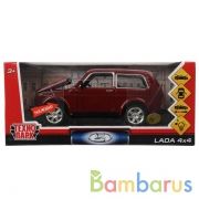 Машина металл свет-звук LADA 4х4, 17 см, дв., кап.,баг.,инер.,борд.,кор. Технопарк в кор.2*12шт | фото №0