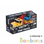 Трейлер инерц С МАШИНКОЙ, свет+звук 666-55P в кор. в кор.18шт | фото №0