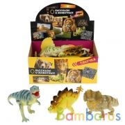 ДИНОЗАВР "ИГРАЕМ ВМЕСТЕ" 22-27СМ, В АССОРТ. С ХЭНТЭГОМ В ДИСПЛЕЕ (РУСС. УП.) УП-12ШТ в кор.12уп | фото №0