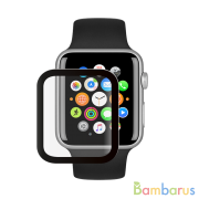 Защитное органическое стекло Deppa Watch Protection PMMA для AppleWatch 4/5/6/SE series,44мм (Черная рамка) | фото №0