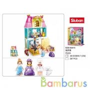 Конструктор пласт. дом с фигурками, 287дет. в русс. кор. в кор.16шт | фото №0