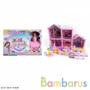 Дом для кукол, с мебелью и куклой DSJ89 в кор. в кор.2*9шт | фото №0