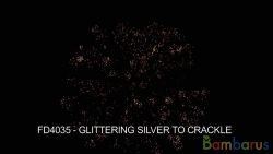 FD4035 GLITTERING SILVER TO CRACKLE¶ 4шт | фото №0