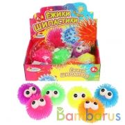Игрушка ёжик "мышка" 6 цветов в пак. в дисплее ТМ "ИГРАЕМ ВМЕСТЕ" уп-12шт в кор.12уп | фото №0