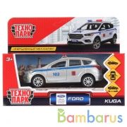 ТМ Технопарк. Машина металл "FORD KUGA ПОЛИЦИЯ" 12см, открыв. двери, инерц. в кор. в кор.2*36шт | фото №0