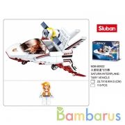 Конструктор космический корабль+фигурки, 115дет. в русс. кор. в кор.60шт | фото №0