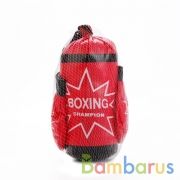 Набор для бокса (груша + перчатки) в сетке 15*14*31см в кор.2*24шт | фото №0