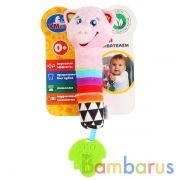 ПОГРЕМУШКА-ПИЩАЛКА С ПРОРЕЗЫВАТЕЛЕМ НА КАРТ. (РУСС. УП.) УМКА в кор.200шт | фото №0