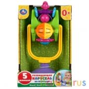 ПОГРЕМУШКА-КАРУСЕЛЬКА "УМКА" "СОЛНЫШКО" НА ПРИСОСКЕ В АССОРТ. В РУСС. КОР. в кор.24шт | фото №0