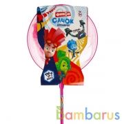 Сачок "Играем вместе" "фиксики" 24*90см, в ассорт. на карт. в кор.100шт | фото №0