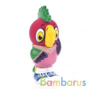 ИГРУШКА ДЛЯ ВАННЫ "КАПИТОШКА" ПОПУГАЙ КЕША, ПИЩАЛКА В СЕТКЕ (РУСС. УП.) в кор.72шт | фото №0