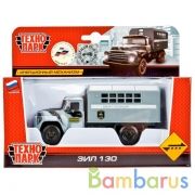 МАШИНА "ТЕХНОПАРК" МЕТАЛЛ. ИНЕРЦ. ЗИЛ 130. БУДКА ОМОН, ОТКРЫВ. ДВЕРЬ В РУСС. КОР. в кор.3*32шт | фото №0