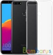 Чехол силиконовый для Honor 7C PRO / Huawei Y7 Prime (2018) (Прозрачный) | фото №0