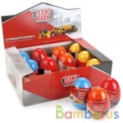 МАШИНА "ТЕХНОПАРК" МЕТАЛЛ. СТРОИТЕЛЬНЫЙ ТРАНСПОРТ 7,5СМ В ЯЙЦЕ В ДИСПЛЕЕ УП-12ШТ в кор.2*8уп | фото №0