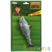 Игрушка пластизоль тянучка (гель) Играем вместе Тигровая акула 19,5см на блистере в кор.6*12шт | фото №0