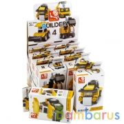 КОНСТРУКТОР ПЛАСТ. СТРОИТ. ТЕХНИКА, В АССОРТ. В КОР. В ДИСПЛЕЕ 16*11*5СМ УП-8ШТ в кор.27уп | фото №0