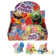 Игрушка антистресс "Играем вместе" микс: олень+единорог в пак. в дисплее уп-12шт в кор.12уп | фото №0