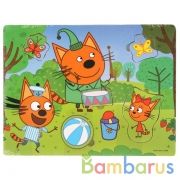 Игрушка дер. "Буратино" "Три кота", вкладыши Лесная полянка, 22,5х17см, термопленка в кор.200шт | фото №0