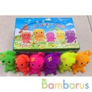 Игрушка ёжик "котик" со светом, 6 цветов, в дисплее, в кор ИГРАЕМ ВМЕСТЕ уп-12шт в кор.12уп | фото №0